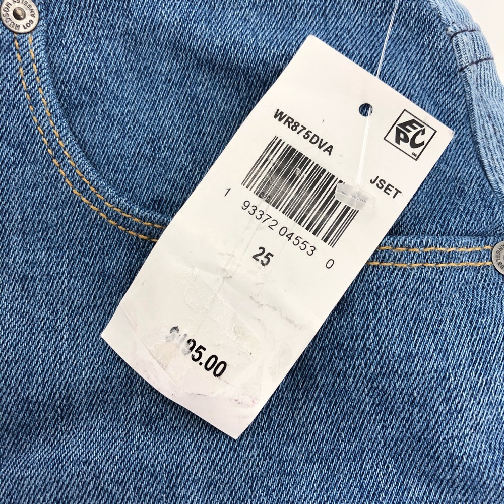 Hudson Jeans Blue Viper Denim Mini Skirt - Picture 3 of 6